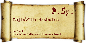 Majláth Szabolcs névjegykártya